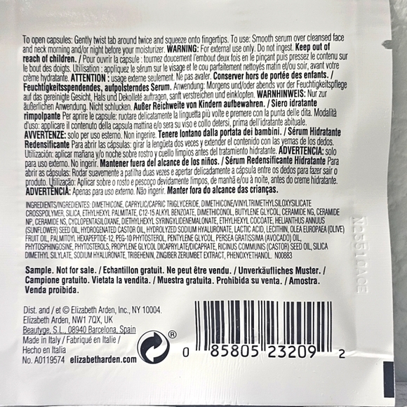 ⚪ $3 ADD ON ⚪ ELIZABETH ARDEN HYALURONIC ACID CAPSULES HYDRA-PLUMPING SERUM - Picture 3 of 4